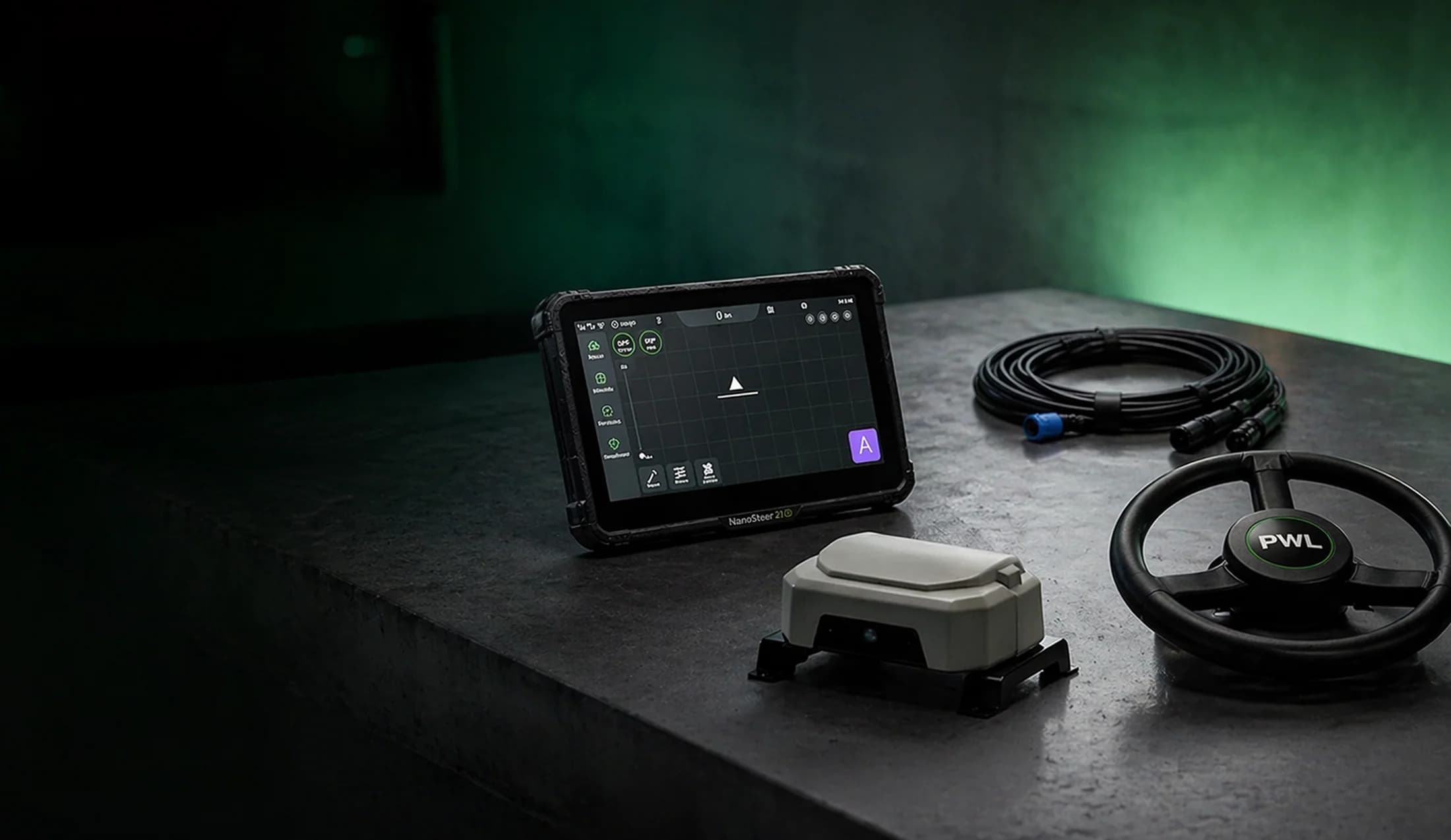 Kit complet GPS tractoare NanoSteer 210 – sistem de autoghidare Moldova